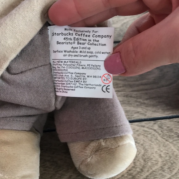 Bundle of Starbucks bear plush and star plate - Picture 7 of 8